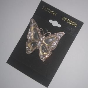 3/$18 FASHION BROOCH Gift Vintage Butterfly Silver